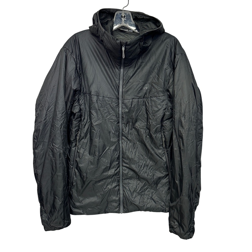 Arc'Teryx Nuclei FL Jacket Men M (sm flaw) Black Ultralight Packable Windproof
